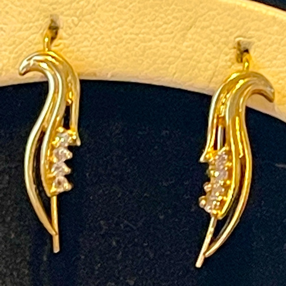 14k yellow gold earrings